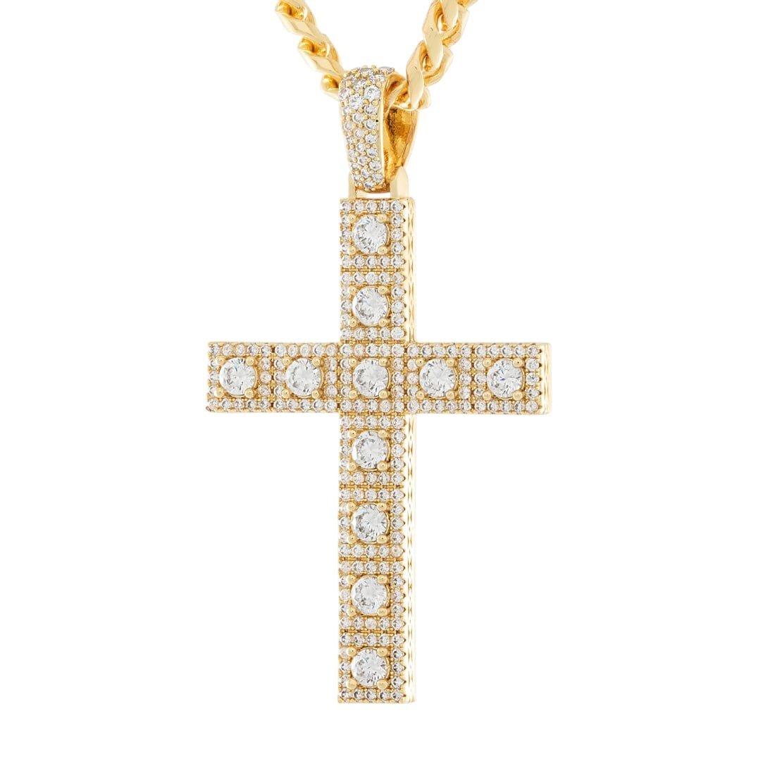 King Ice Cross of Centrality Necklace - GOLD